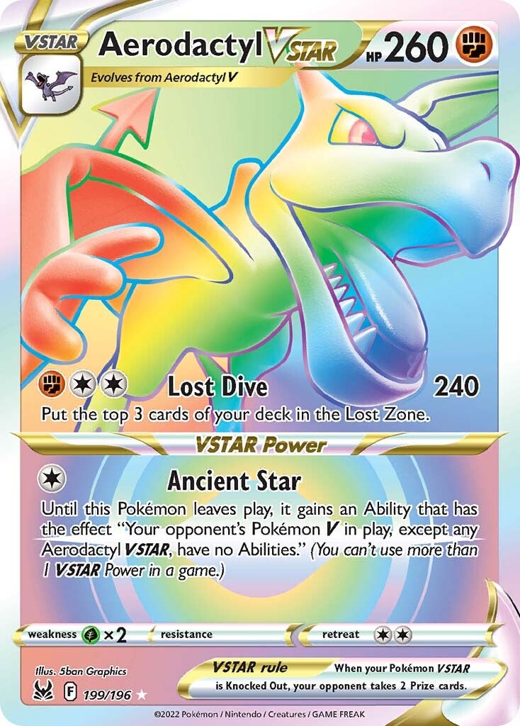 Aerodactyl VSTAR (199/196) [Sword & Shield: Lost Origin] - Pokémon - Card Brawlers | Quebec | Canada |