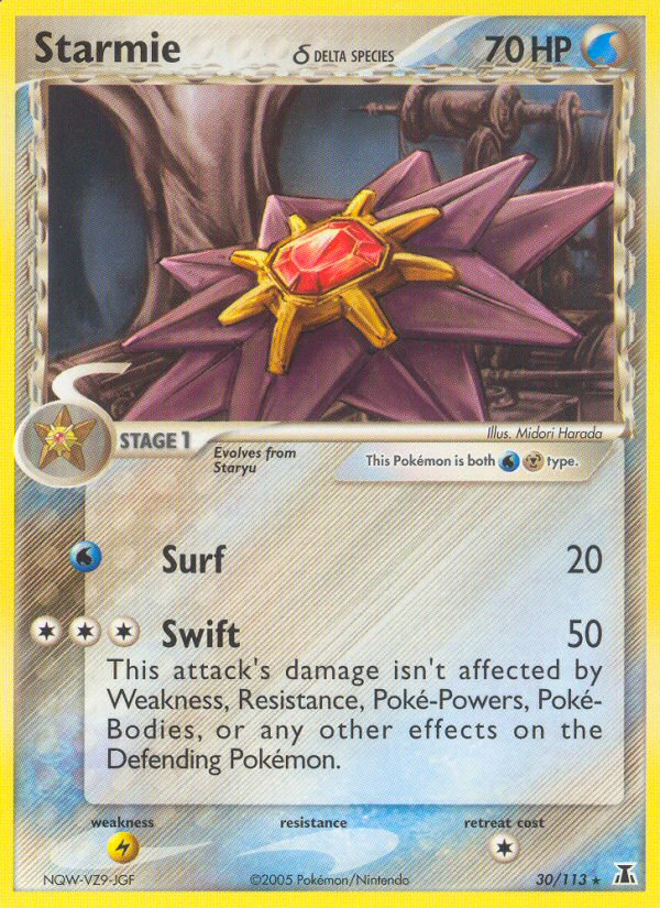 Starmie (30/113) (Delta Species) [EX: Delta Species] - Pokémon - Card Brawlers | Quebec | Canada |