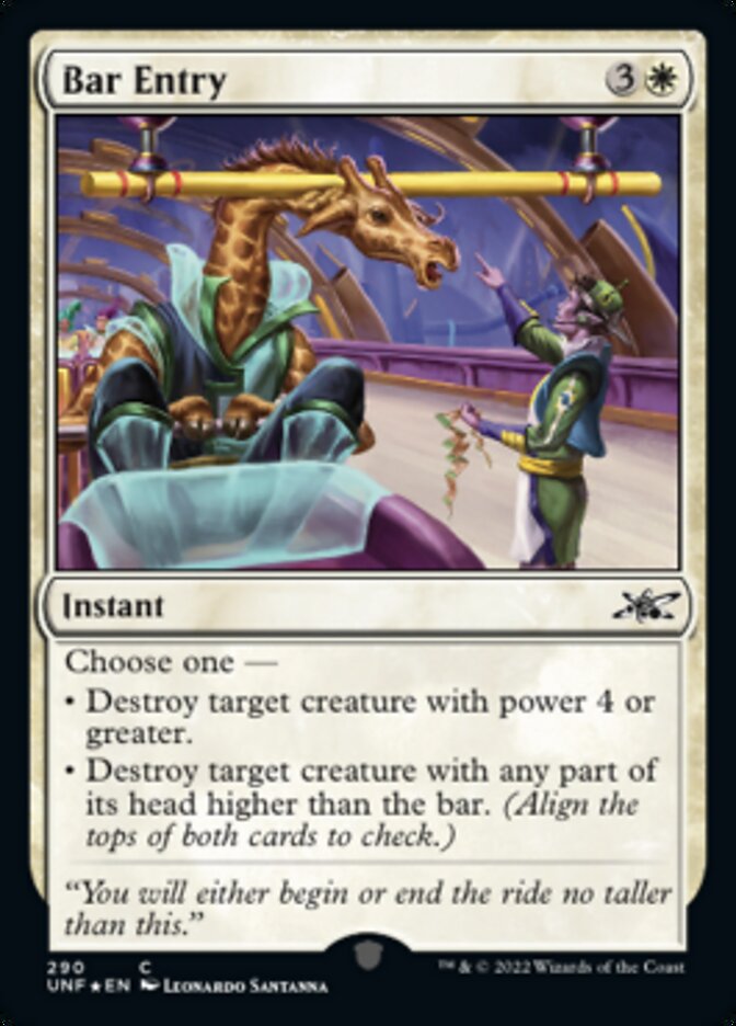 Bar Entry (Galaxy Foil) [Unfinity] - Magic: The Gathering - Card Brawlers | Quebec | Canada |