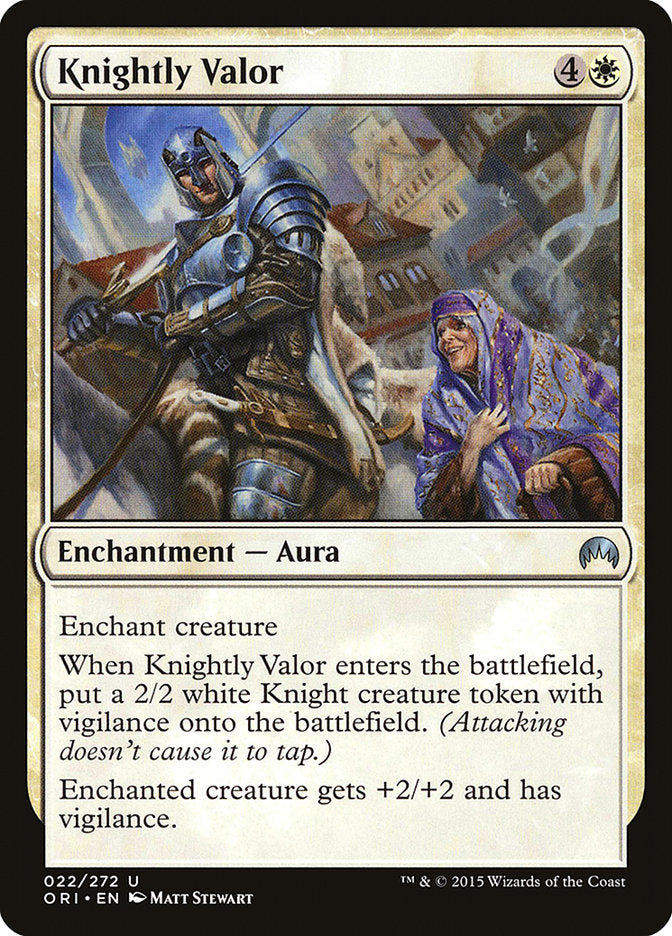 Knightly Valor [Magic Origins] - Magic: The Gathering - Card Brawlers | Quebec | Canada |