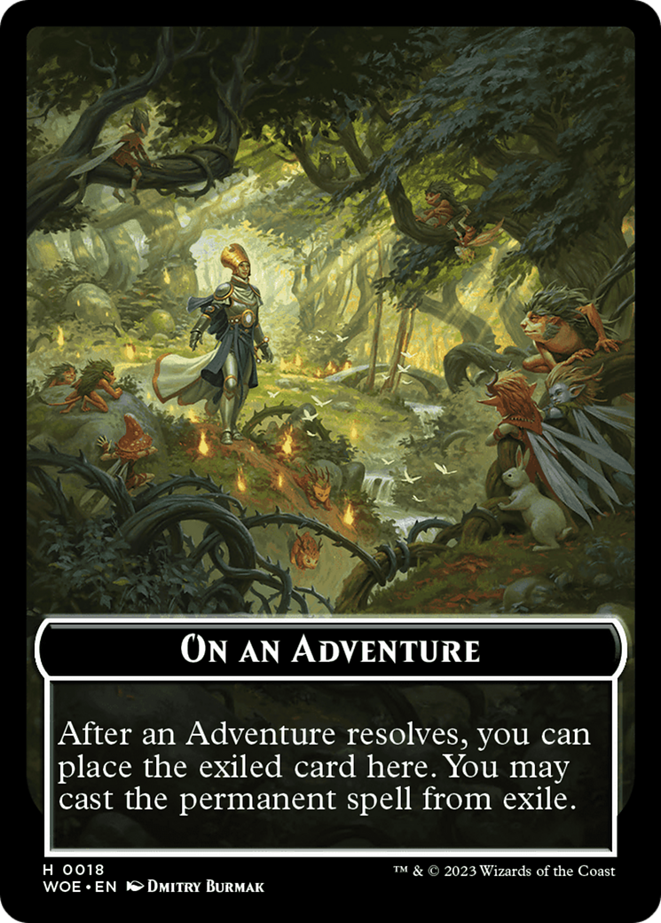 On an Adventure Emblem [Wilds of Eldraine Tokens] - Magic: The Gathering - Card Brawlers | Quebec | Canada |