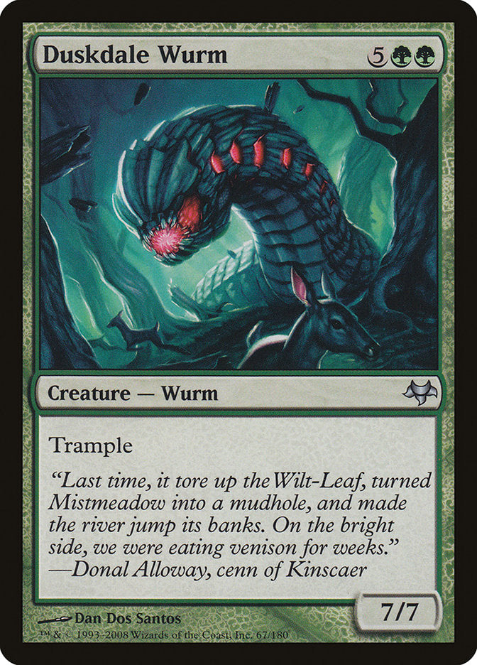 Duskdale Wurm [Eventide] - Magic: The Gathering - Card Brawlers | Quebec | Canada |