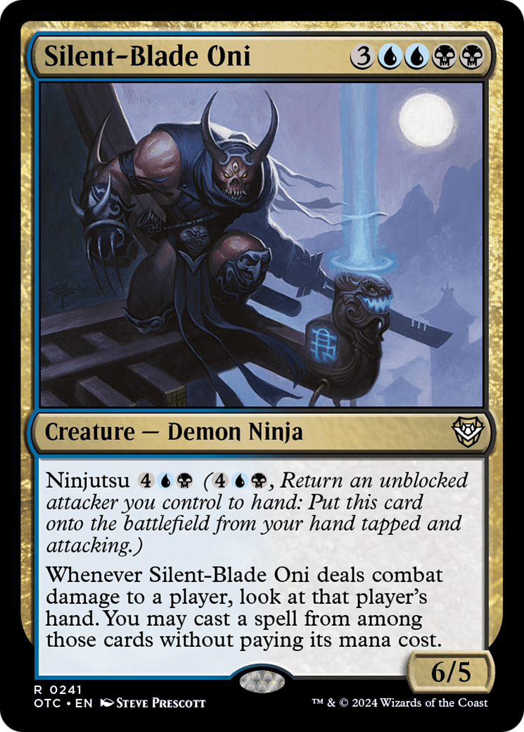 Silent-Blade Oni [Outlaws of Thunder Junction Commander] - Magic: The Gathering - Card Brawlers | Quebec | Canada |