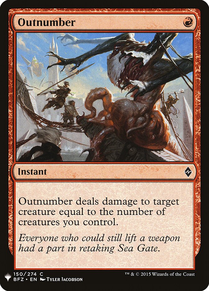 Outnumber [Mystery Booster] - Magic: The Gathering - Card Brawlers | Quebec | Canada |