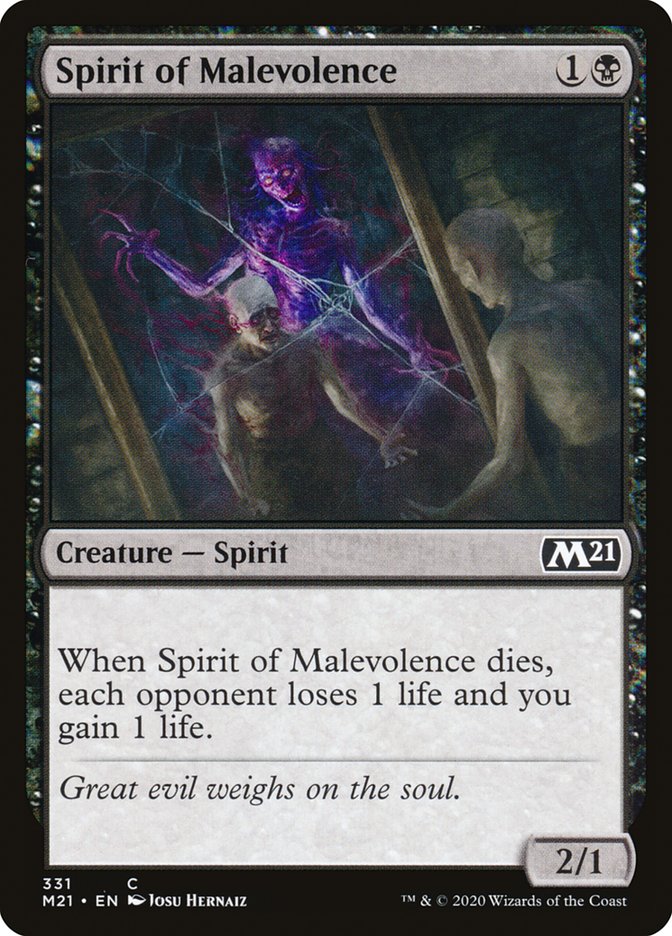 Spirit of Malevolence [Core Set 2021] - Magic: The Gathering - Card Brawlers | Quebec | Canada |