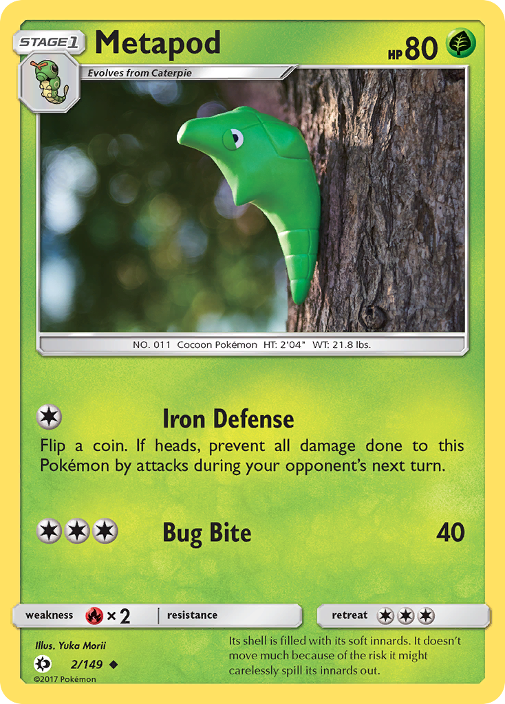 Metapod (2/149) [Sun & Moon: Base Set] - Pokémon - Card Brawlers | Quebec | Canada |