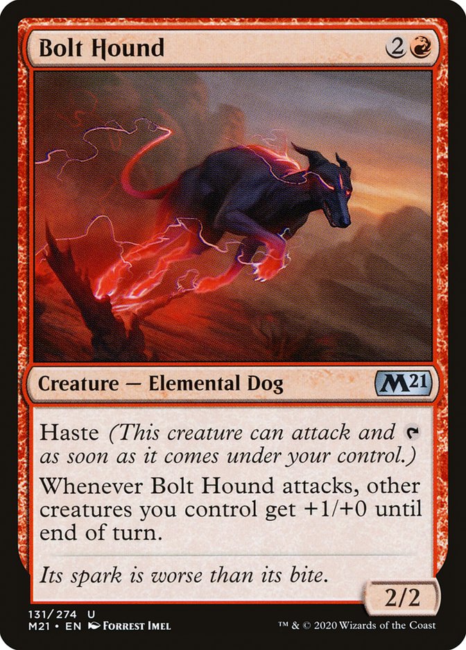 Bolt Hound [Core Set 2021] - Magic: The Gathering - Card Brawlers | Quebec | Canada |