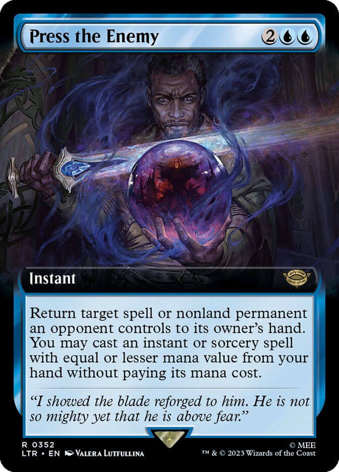 Press the Enemy (Extended Art) [The Lord of the Rings: Tales of Middle-Earth] - Magic: The Gathering - Card Brawlers | Quebec | Canada |