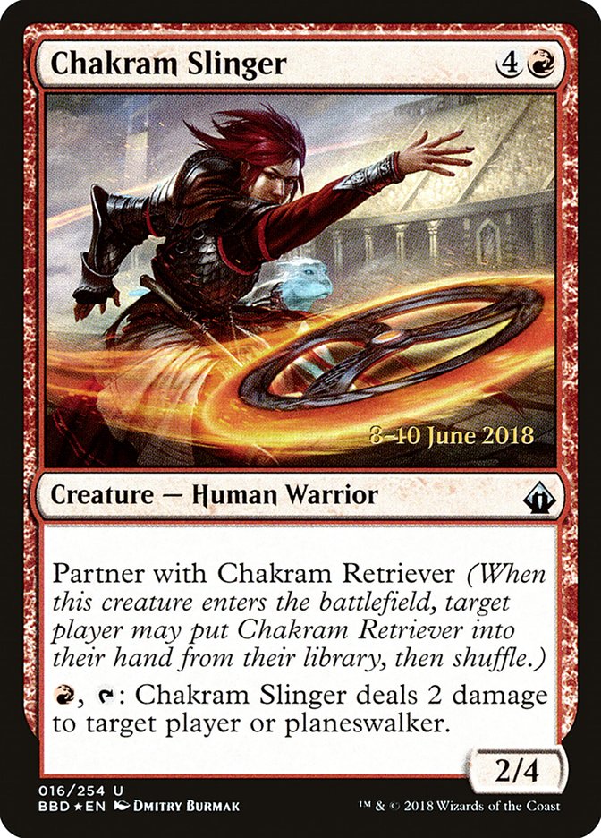 Chakram Slinger [Battlebond Prerelease Promos] - Magic: The Gathering - Card Brawlers | Quebec | Canada |