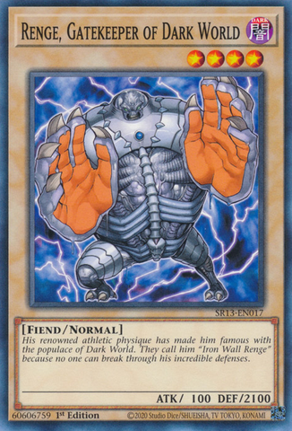 Renge, Gatekeeper of Dark World [SR13-EN017] Common - Yu-Gi-Oh! - Card Brawlers | Quebec | Canada |