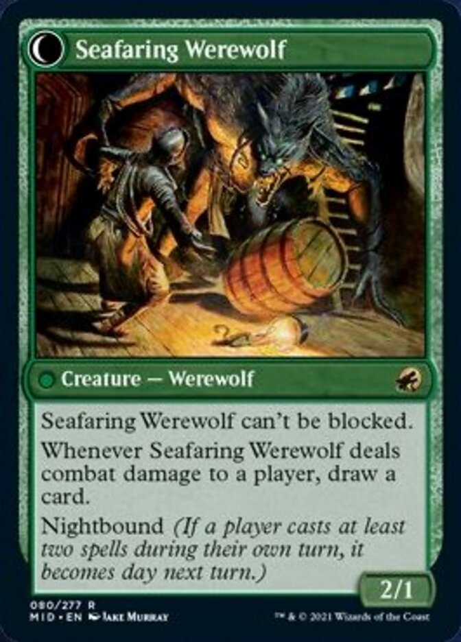 Suspicious Stowaway // Seafaring Werewolf [Innistrad: Midnight Hunt] - Magic: The Gathering - Card Brawlers | Quebec | Canada |