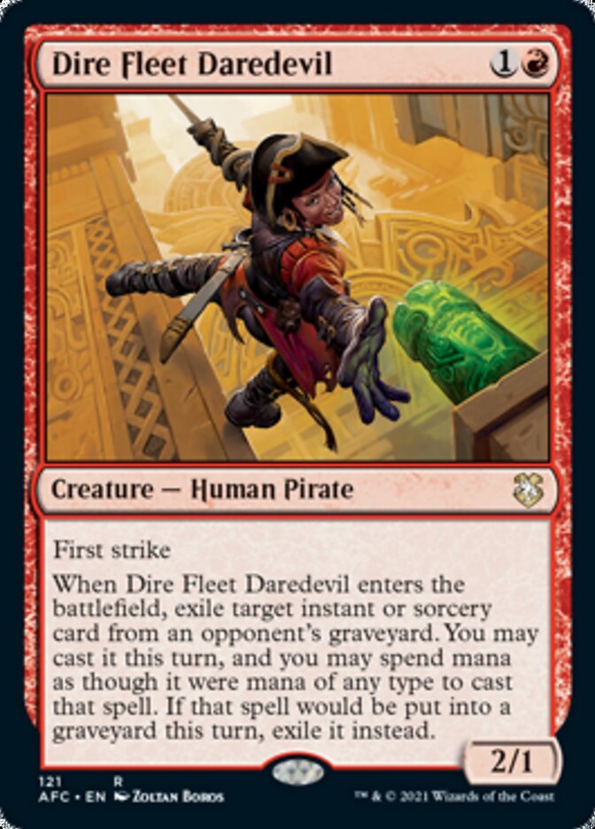 Dire Fleet Daredevil [Dungeons & Dragons: Adventures in the Forgotten Realms Commander] - Magic: The Gathering - Card Brawlers | Quebec | Canada |
