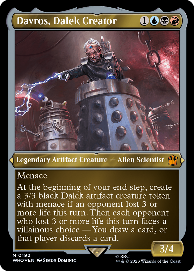 Davros, Dalek Creator (Display Commander) - Thick Stock [Doctor Who] - Magic: The Gathering - Card Brawlers | Quebec | Canada |