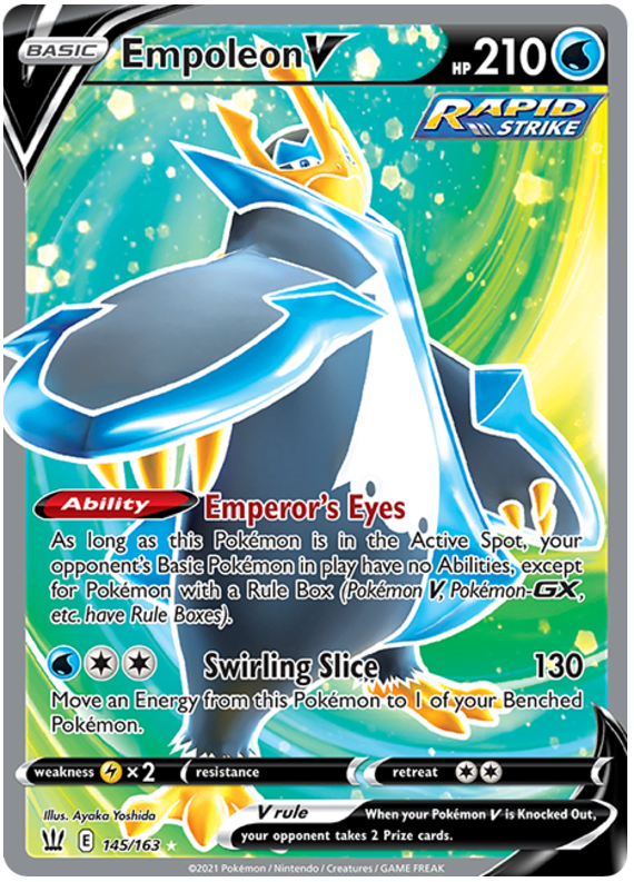 Empoleon V (145/163) [Sword & Shield: Battle Styles] - Pokémon - Card Brawlers | Quebec | Canada |
