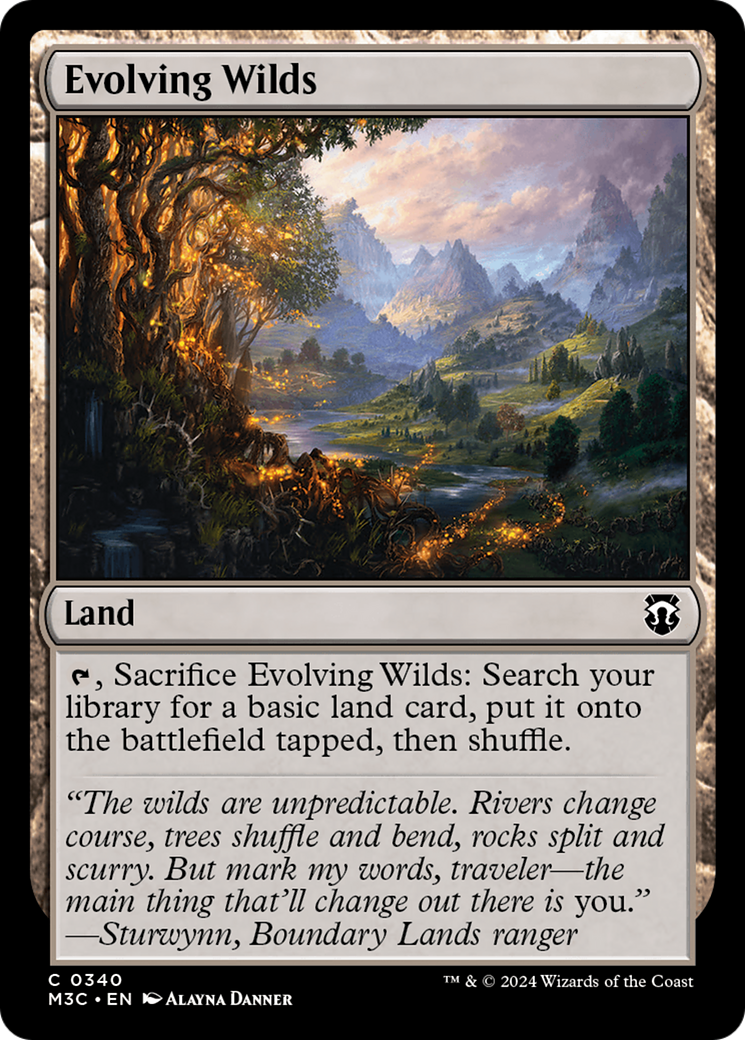 Evolving Wilds (Ripple Foil) [Modern Horizons 3 Commander] - Magic: The Gathering - Card Brawlers | Quebec | Canada |