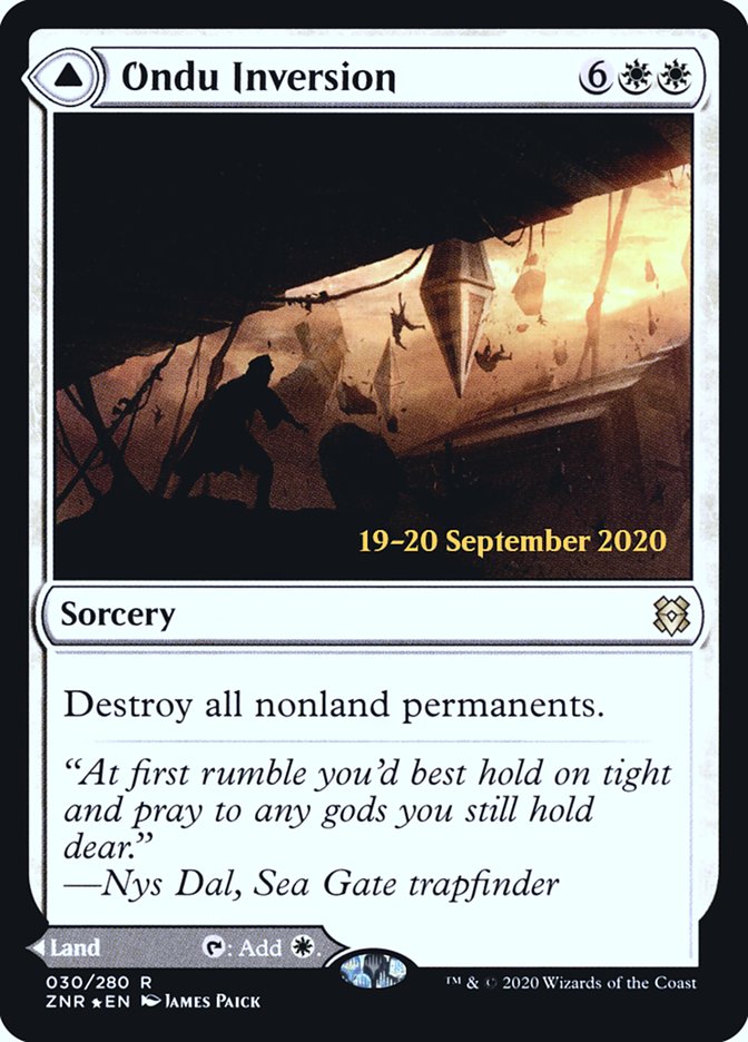 Ondu Inversion // Ondu Skyruins [Zendikar Rising Prerelease Promos] - Magic: The Gathering - Card Brawlers | Quebec | Canada |