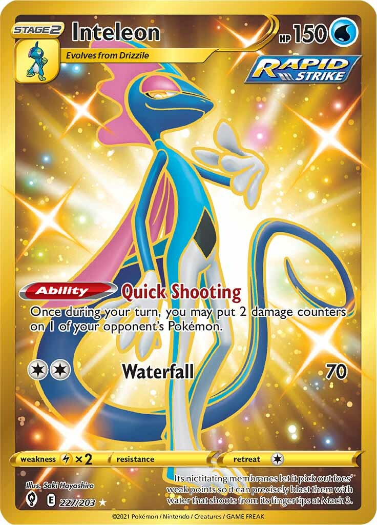 Inteleon (227/203) [Sword & Shield: Evolving Skies] - Pokémon - Card Brawlers | Quebec | Canada |