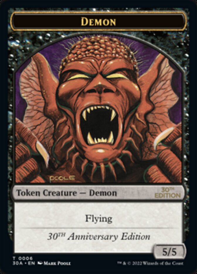 Demon Token [30th Anniversary Tokens] - Magic: The Gathering - Card Brawlers | Quebec | Canada |