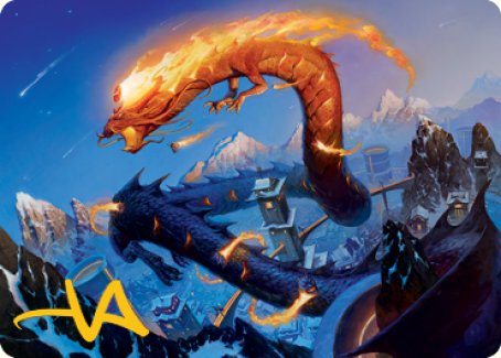 Atsushi, the Blazing Sky 1 Art Card (Gold-Stamped Signature) [Kamigawa: Neon Dynasty Art Series] - Magic: The Gathering - Card Brawlers | Quebec | Canada |