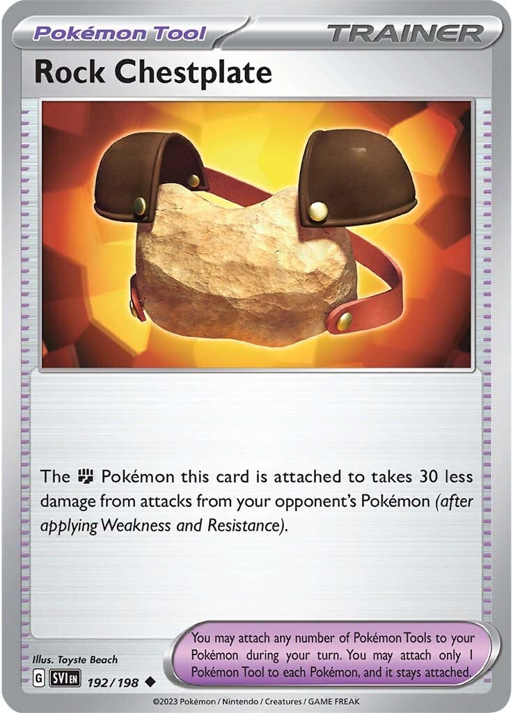 Rock Chestplate (192/198) [Scarlet & Violet: Base Set] - Pokémon - Card Brawlers | Quebec | Canada |