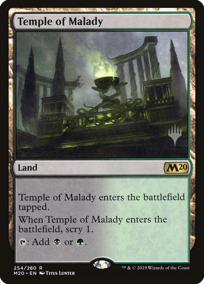 Temple of Malady (Promo Pack) [Core Set 2020 Promos] - Magic: The Gathering - Card Brawlers | Quebec | Canada |