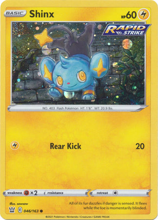 Shinx (046/163) (Cosmos Holo) [Sword & Shield: Battle Styles] - Pokémon - Card Brawlers | Quebec | Canada |
