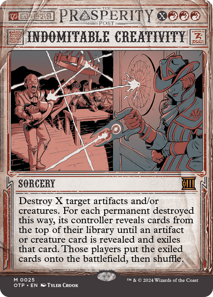 Indomitable Creativity [Outlaws of Thunder Junction: Breaking News] - Magic: The Gathering - Card Brawlers | Quebec | Canada |
