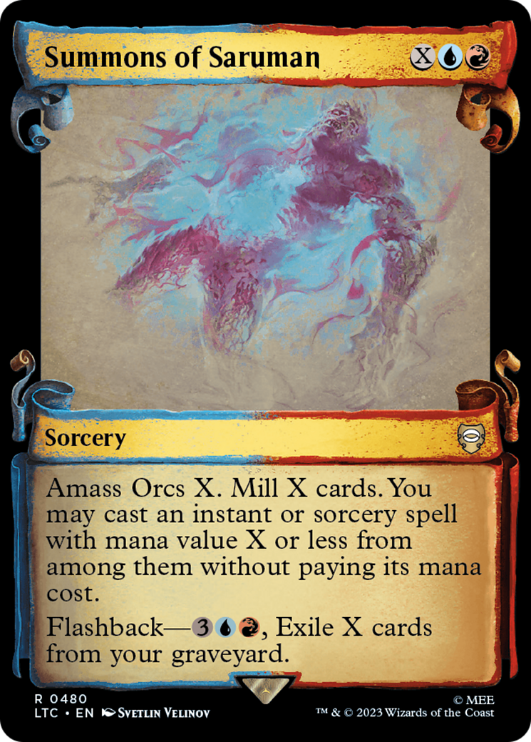 Summons of Saruman [The Lord of the Rings: Tales of Middle-Earth Commander Showcase Scrolls] - Magic: The Gathering - Card Brawlers | Quebec | Canada |