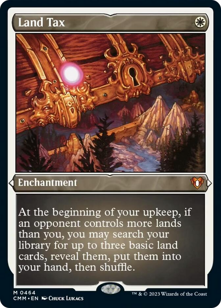 Land Tax (Foil Etched) [Commander Masters] - Magic: The Gathering - Card Brawlers | Quebec | Canada |