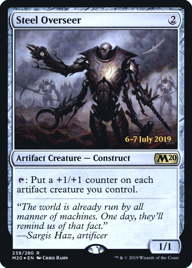 Steel Overseer [Core Set 2020 Prerelease Promos] - Magic: The Gathering - Card Brawlers | Quebec | Canada |