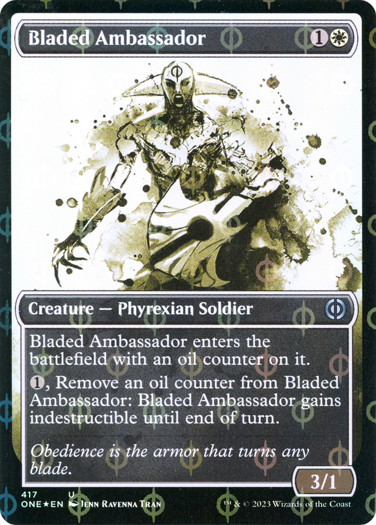 Bladed Ambassador (Showcase Ichor Step-and-Compleat Foil) [Phyrexia: All Will Be One] - Magic: The Gathering - Card Brawlers | Quebec | Canada |