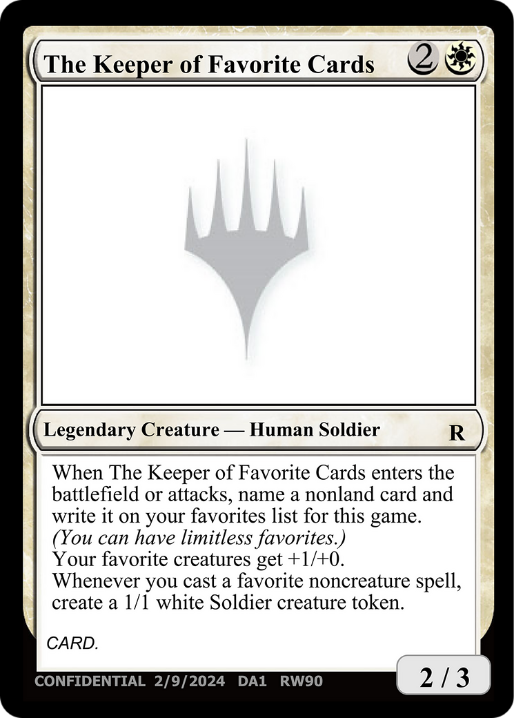 The Keeper of Favorite Cards [Unknown Event] - Magic: The Gathering - Card Brawlers | Quebec | Canada |