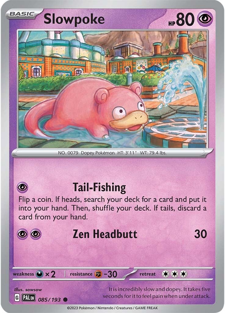Slowpoke (085/193) [Scarlet & Violet: Paldea Evolved] - Pokémon - Card Brawlers | Quebec | Canada |