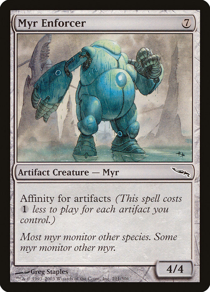 Myr Enforcer [Mirrodin] - Magic: The Gathering - Card Brawlers | Quebec | Canada |
