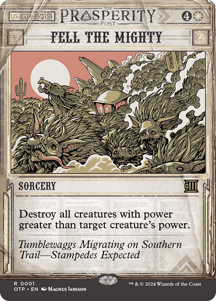 Fell the Mighty [Outlaws of Thunder Junction: Breaking News] - Magic: The Gathering - Card Brawlers | Quebec | Canada |