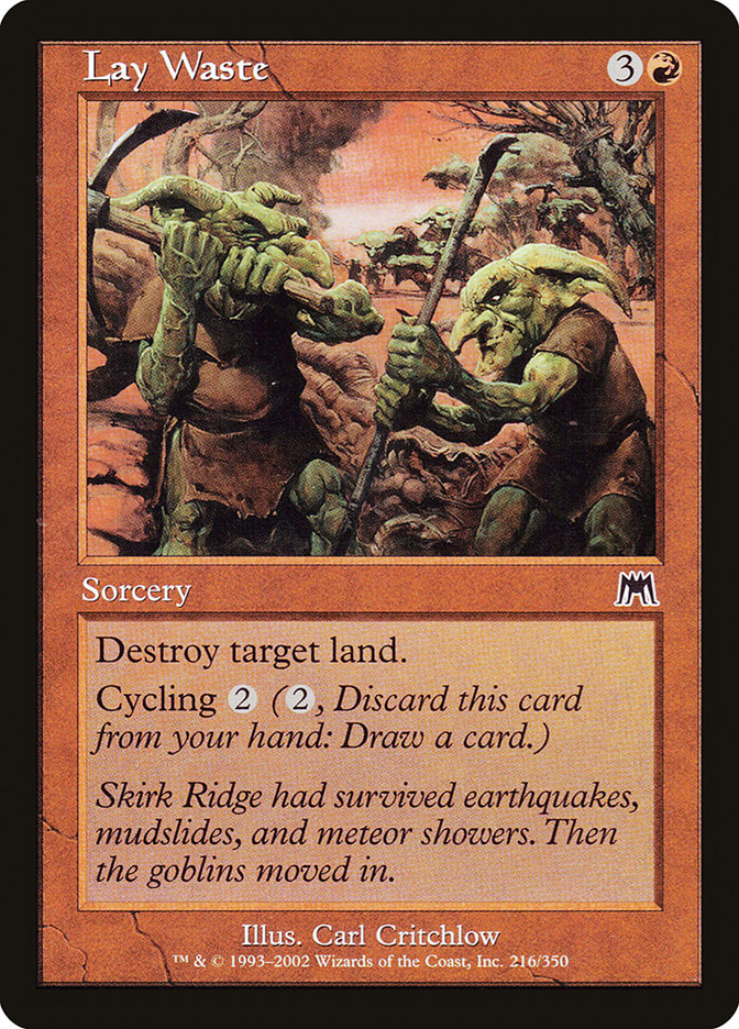 Lay Waste [Onslaught] - Magic: The Gathering - Card Brawlers | Quebec | Canada |