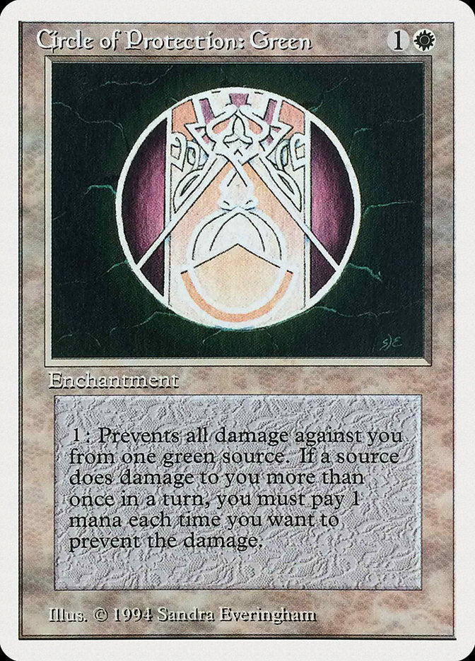 Circle of Protection: Green [Summer Magic / Edgar] - Magic: The Gathering - Card Brawlers | Quebec | Canada |