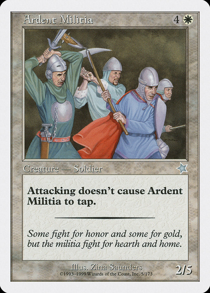 Ardent Militia [Starter 1999] - Magic: The Gathering - Card Brawlers | Quebec | Canada |