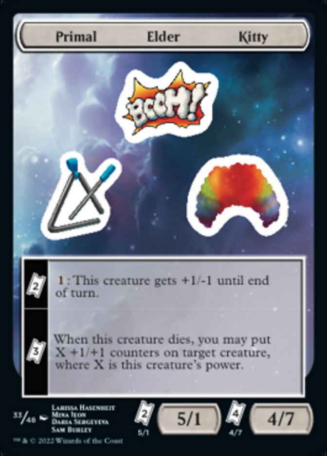 Primal Elder Kitty [Unfinity Stickers] - Magic: The Gathering - Card Brawlers | Quebec | Canada |