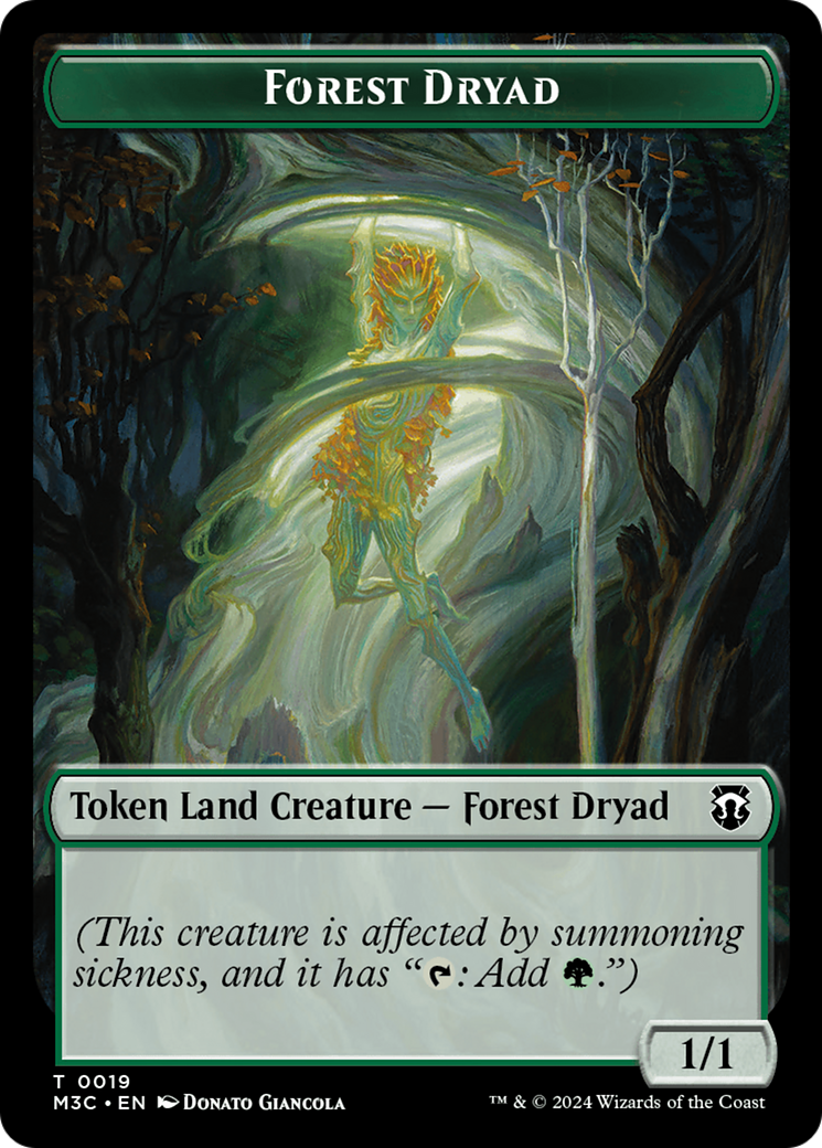 Forest Dryad // Vivien Reid Emblem Double-Sided Token [Modern Horizons 3 Commander Tokens] - Magic: The Gathering - Card Brawlers | Quebec | Canada |