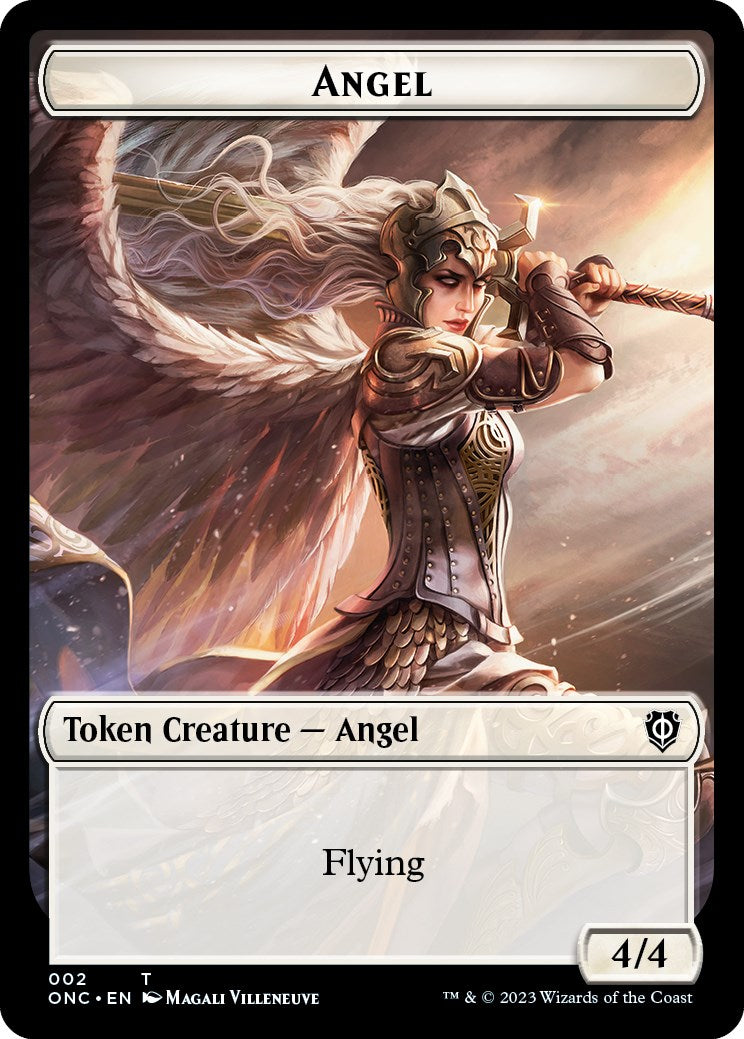 Soldier (007) // Angel Double-Sided Token [Phyrexia: All Will Be One Commander Tokens] - Magic: The Gathering - Card Brawlers | Quebec | Canada |