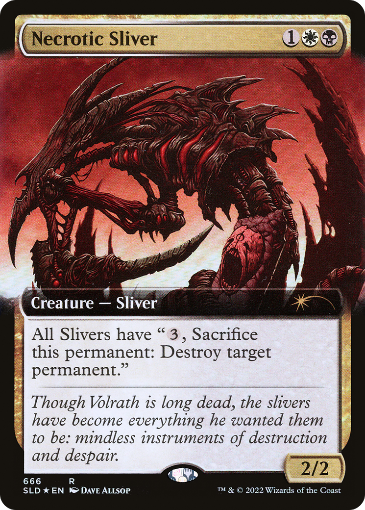 Necrotic Sliver (Extended Art) [Secret Lair Drop Promos] - Magic: The Gathering - Card Brawlers | Quebec | Canada |