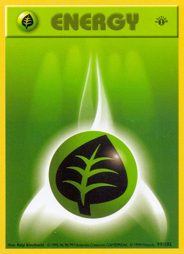 Grass Energy (99/102) (Shadowless) [Base Set 1st Edition] - Pokémon - Card Brawlers | Quebec | Canada |