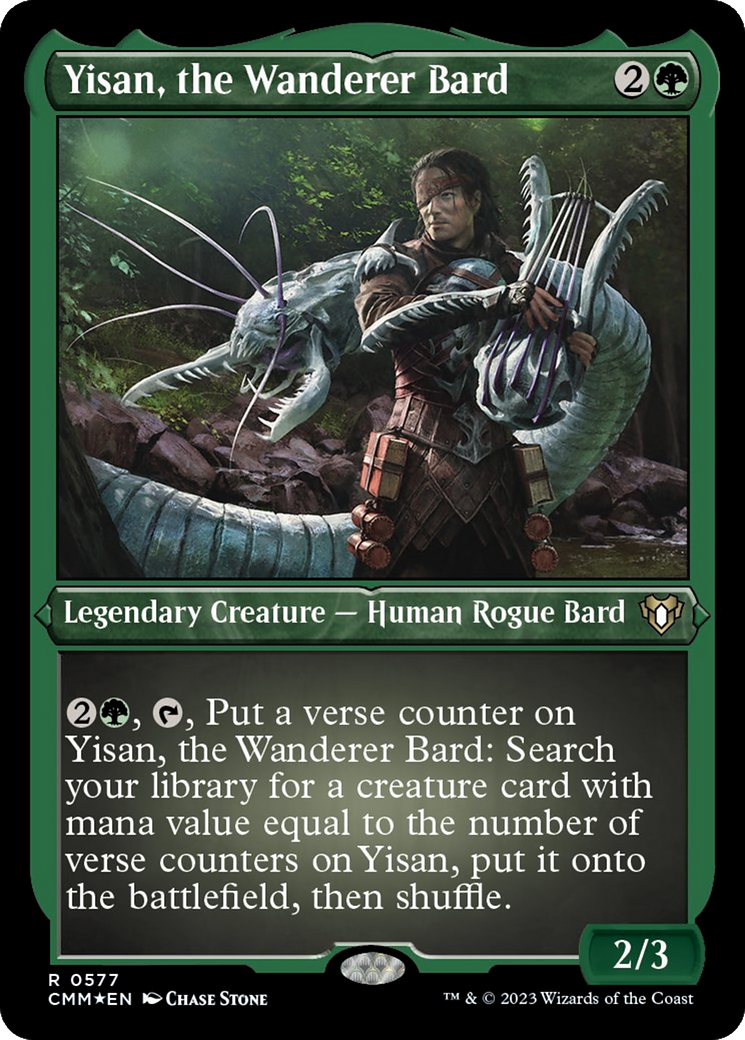 Yisan, the Wanderer Bard (Foil Etched) [Commander Masters] - Magic: The Gathering - Card Brawlers | Quebec | Canada |