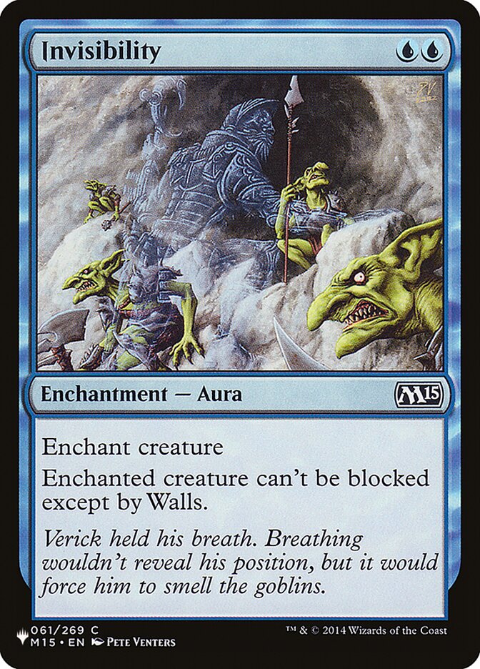 Invisibility [The List] - Magic: The Gathering - Card Brawlers | Quebec | Canada |