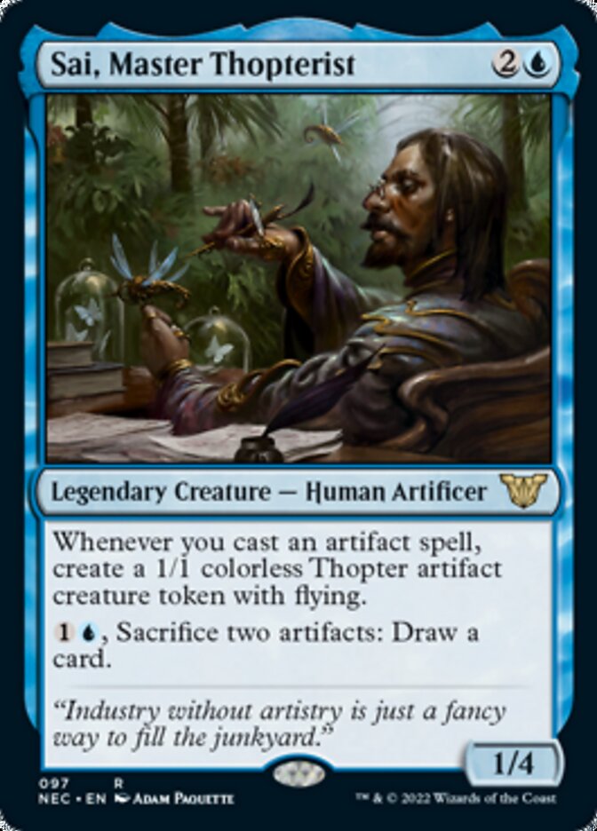 Sai, Master Thopterist [Kamigawa: Neon Dynasty Commander] - Magic: The Gathering - Card Brawlers | Quebec | Canada |