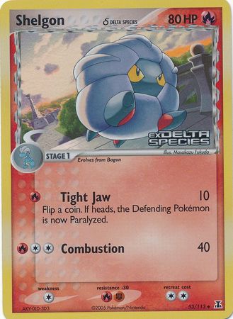 Shelgon (53/113) (Delta Species) (Stamped) [EX: Delta Species] - Pokémon - Card Brawlers | Quebec | Canada |