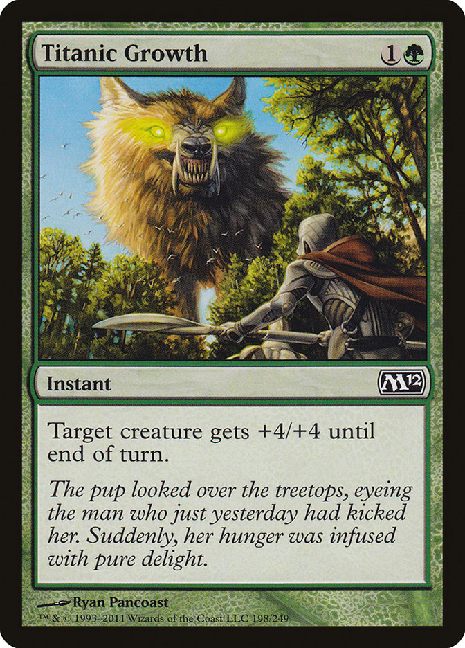 Titanic Growth [Magic 2012] - Magic: The Gathering - Card Brawlers | Quebec | Canada |