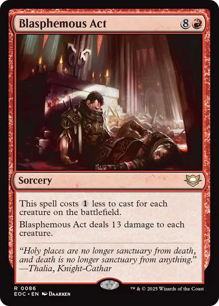 Blasphemous Act [Edge of Eternities Commander] - Magic: The Gathering - Card Brawlers | Quebec | Canada |