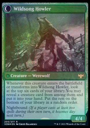 Howlpack Piper // Wildsong Howler [Innistrad: Crimson Vow Prerelease Promos] - Magic: The Gathering - Card Brawlers | Quebec | Canada |